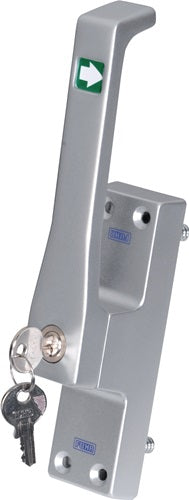 Türtreibriegel 970Z DIN rechts silber eloxiert Leichtmetall Rundstange 10 mm FUHR