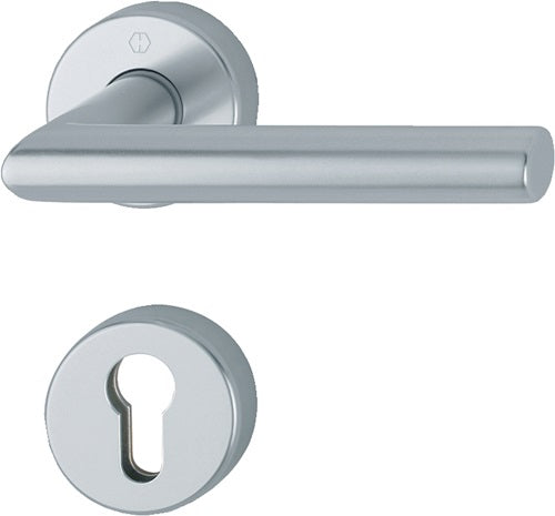 Feuerschutzgarnitur Amsterdam FS-1400/42H/42HS Aluminium F1 D/D für Türstärke 45-65 mm PZ rund DIN links / rechts HOPPE