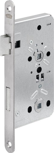 Behörden-Einsteckschloss 615 BAD 20/55/78/8 mm DIN links Edelstahl abgerundet Klasse 5 BKS