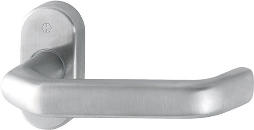 Feuerschutz-Rosettengarnitur Edelstahl Vierkant 9 mm HOPPE