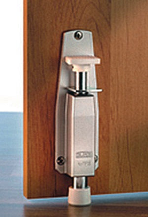 Türfeststeller TF 2 SB Leichtmetall silberfarbig eloxiert Hubhöhe 30 mm Türmontage BURG-WÄCHTER