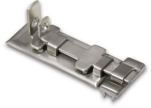 Panzerriegel Länge 100 mm Breite 39 mm Edelstahl Ösen-Ø 10 mm BURG-WÄCHTER