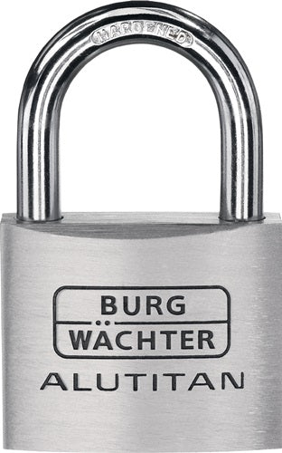 Zylindervorhangschloss 770/50 Schlosskörperbreite 50 mm Alu verschiedenschließend BURG-WÄCHTER