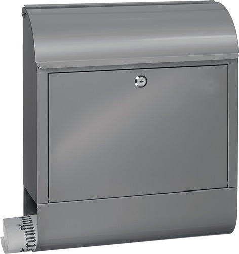 Briefkasten Scandic 825 Si Höhe 460 mm Breite 380 mm Tiefe 125 mm silber Stahl DIN C4 BURG-WÄCHTER