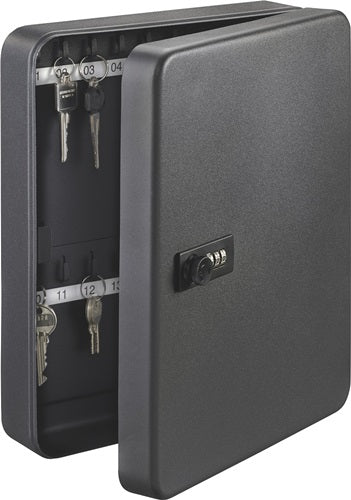 Schlüsselbox KC H300xB240xT60 mm schwarz Stahlblech Anzahl Haken 36 St BURG-WÄCHTER