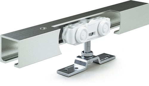 Schiebesystem Rollan 40 NT 40 kg 1650 mm Holzflügel Komplettset 50-84 cm Wandmontage / Deckenmontage GEZE