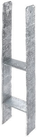 H-Pfostenträger 101x300x600x60mm Stahl roh feuerverzinkt GAH