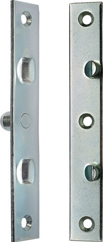 Flachbändersicherung Länge 140 mm Breite 22 mm Stärke 3 mm Stahl verzinkt 006/785/V im Beutel mit Schrauben SCHNEGEL