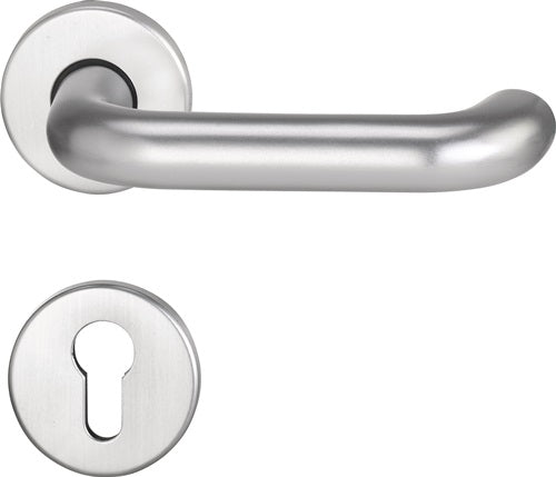 Feuerschutzgarnitur Riva FS 103/103 Aluminium F1 D/D für Türstärke 40-65 mm PZ rund DIN links / rechts EDI
