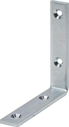 Winkel stark Länge 40 mm Breite 20 mm Stärke 3 mm Stahl blau verzinkt Loch-Ø 45 mm VORMANN - VPE: 10