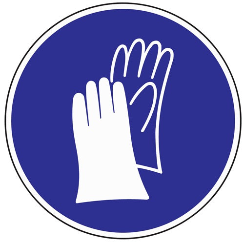 Gebotszeichen ASR A13/BGV A8/DIN 67510 Handschutz benutzen Folie
