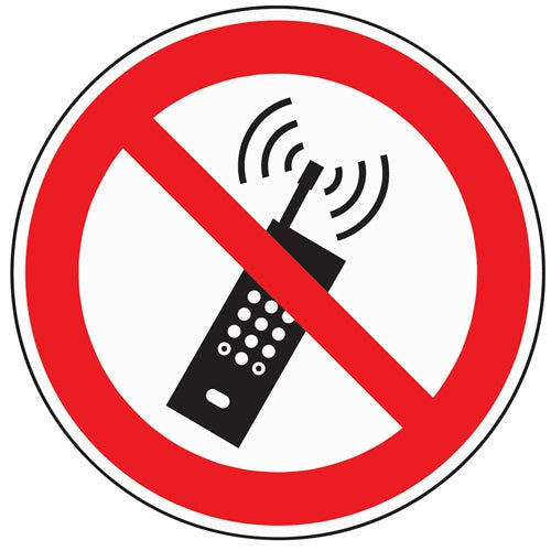 Verbotszeichen ASR A13/DIN EN ISO 7010 Mobilfunk verboten Folie