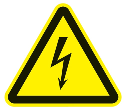 Warnzeichen ASR A13/DIN EN ISO 7010 200 mm Warnung vor Spannung Kunststoff