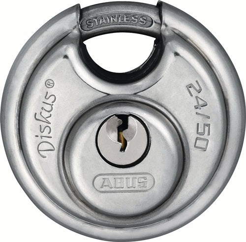 Zylindervorhangschloss 24IB/50 Schlosskörperbreite 51 mm Edelstahl verschiedenschließend ABUS