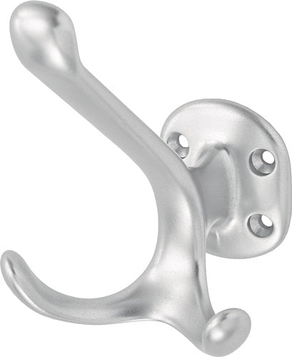 Huthaken 28 zweißach Ausladung 90 mm Aluminium silberfarbig eloxiert Höhe 100 mm HERMETA