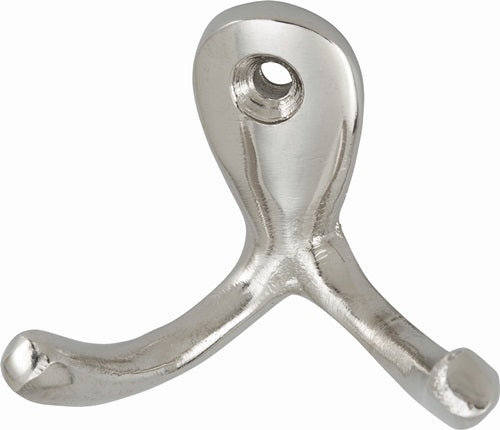Handtuchhaken 560 2 Haken Höhe 37 mm Aluminium poliert Ausladung 285 mm HERMETA