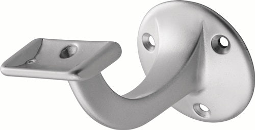 Handlaufträger 3507 Aluminium silberfarbig eloxiert Durchmesser Wandplatte 56 mm gerade Auflage HERMETA