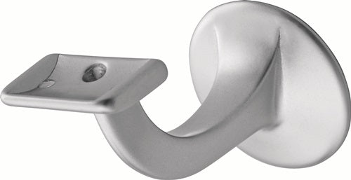 Handlaufträger 3508 Aluminium silberfarbig eloxiert Durchmesser Wandplatte 56 mm gerade Auflage HERMETA