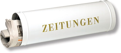 Zeitungsbox 800 Breite 400 mm weiß Stahl BURG-WÄCHTER