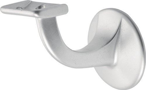 Handlaufträger 3503 Aluminium silberfarbig eloxiert Durchmesser Wandplatte 56 mm gerade Auflage HERMETA
