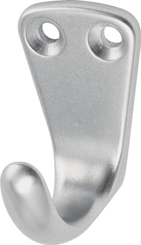 Handtuchhaken 553 1 Haken Höhe 37 mm Aluminium silberfarbig eloxiert Ausladung 33 mm HERMETA
