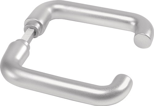 Türdrückerpaar 475 Leichtmetall 105 ohne Rosetten Vierkant 8 mm AMF