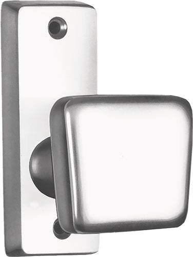 Türknopf 495 Leichtmetall F1 / silberfarbig gerade kantig fest Breite 47 mm Höhe 45 mm AMF
