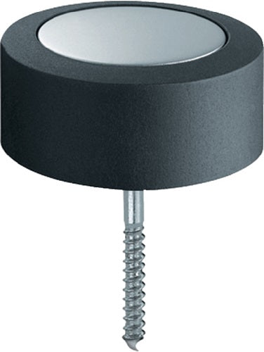 Bodentürpuffür 38 3878 Ø 48 mm Höhe 24 mm Edelstahl matt Dübelmontage FSB