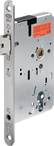 Panik-Einsteckschloss 2116 Panik-Funktion E abgerundet 20/55/72/9 mm DIN links Edelstahl selbstverriegelnd BKS