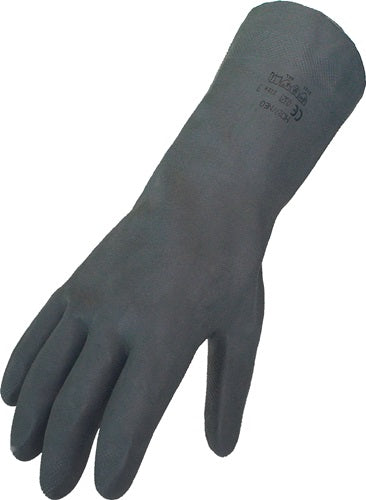 Chemikalienhandschuhe Größe 9 schwarz EN 388 EN 374 PSA-Kategorie III ASATEX - VPE: 10