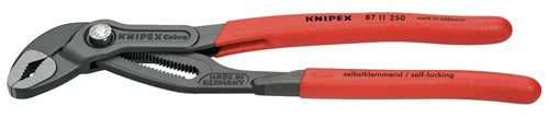 Wasserpumpenzange Cobra®…matic Länge 250 mm Spannweiße 46 mm poliert Kunststoffüberzug KNIPEX