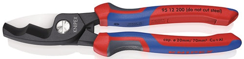 Kabelschere Länge 200 mm Mehrkomponenten-Hüllen KNIPEX
