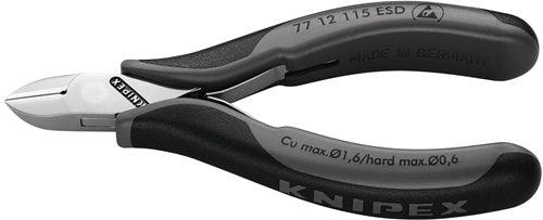 Elektronik-Seitenschneider Länge 115 mm Form 2 Facette nein spiegelpoliert KNIPEX