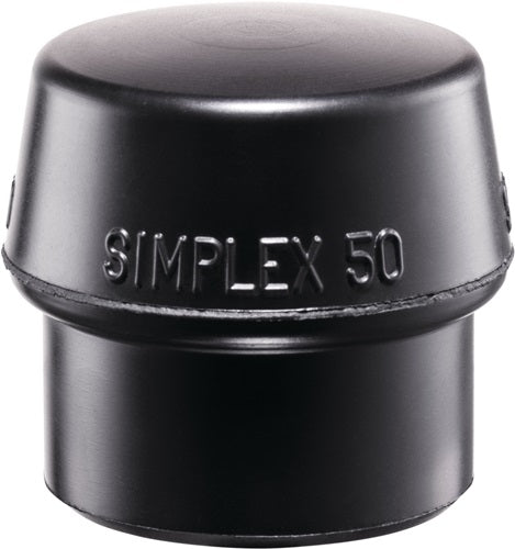 Schonhammerkopf SIMPLEX Kopf-Ø 40 mm Gummi schwarz mittelhart HALDER