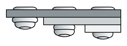 Blindniet PolyGrip® Nietschaft d x l 4 x 13 mm Aluminium / Stahl Standard 500 Stück GESIPA