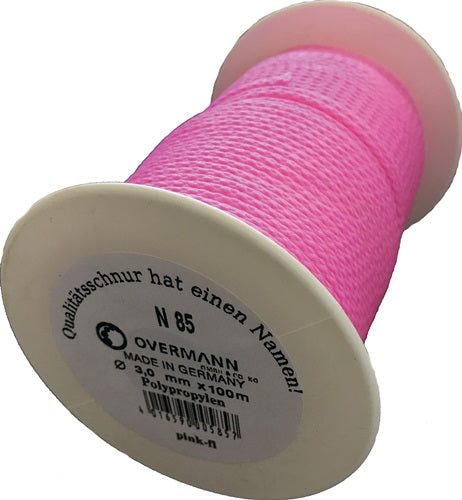 Pflastererschnur Länge 100 m Ø 3 mm 100 kg Polypropylen pink fluoreszierend - VPE: 6