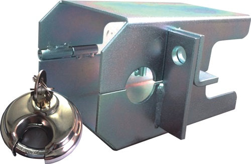 Anhänger-Kastensicherung Stahl verzinkt L190xB125xH114mm Gewicht 19 kg silber Karton HP AUTOZUBEHÖR