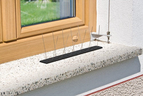 Vogel- und Taubenabwehr Starter Set Schutz bis 1 m 36 Spikes Kunststoff WINDHAGER