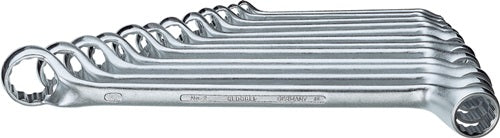 Doppelringschlüsselsatz 2-120 12-teilig Schlüsselweiße 6 - 32 mm tief gekröpft GEDORE