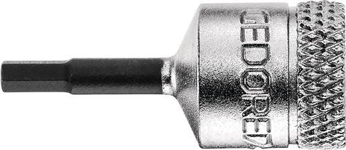 Steckschlüsseleinsatz IN 20 1/4 ? Innen-6-kant Schlüsselweiße 4 mm Länge 28 mm GEDORE