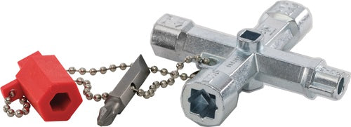 Schaltschrankschlüssel Doublehead Key 11 Funktionen mit Bitadapter SCHUEBO