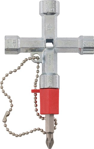 Schaltschrankschlüssel Doublehead Key 11 Funktionen mit Bitadapter SCHUEBO – Ansicht 3