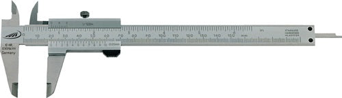 Taschenmessschieber DIN 862 150 mm mit Feststellschraube eckig HELIOS PREISSER