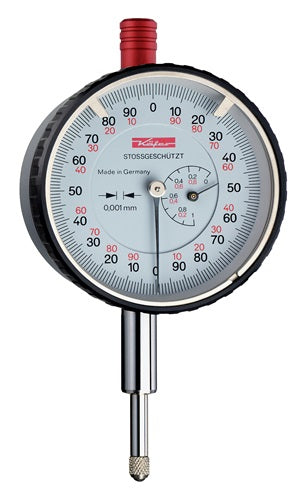 Messuhr FM1000 S 1 mm Ablesung 0001 mm mit Stoßschutz KÄFER