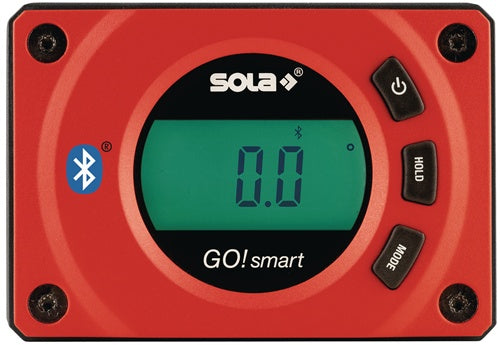 Digitaler Neigungsmesser GO! smart Länge 8 cm Polyamid glasfaserverstärkt rot SOLA