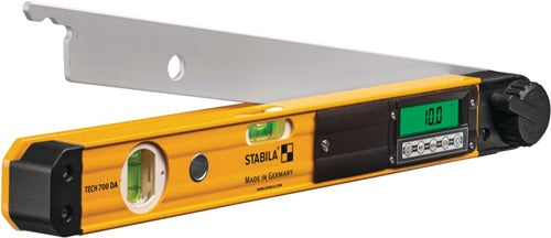 Elektronikwinkelmesser TECH 700 DA Messbereich 0-270 ° Schenkellänge 80 cm 01 ° STABILA