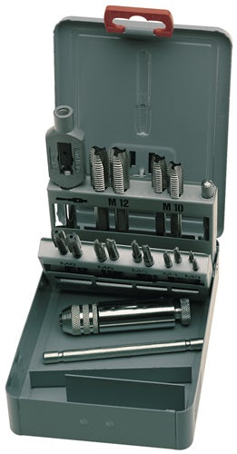 Gewindebohrersatz DIN 352 M3-M12 16 teilig HSS Metallkassette
