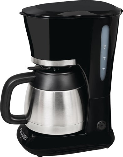 Kaffeemaschine KA 6501 sw 800 W schwarz Thermokanne Verzierung Edelstahl 1 l 4 - 8 Tassen EXQUISIT