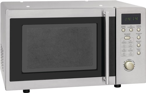 Mikrowelle UMW 800 G-3 Inox 800-1000 W Inox/Silber 20L freistehend, unterbaufähig 12,2kg EXQUISIT