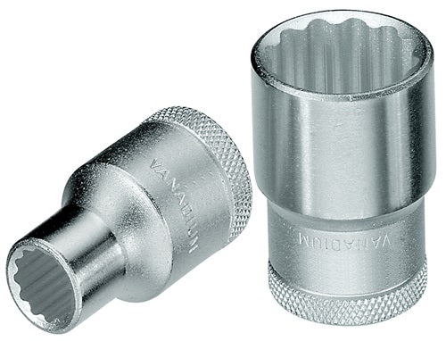 Steckschlüsseleinsatz D 19 1/2 ? 12-kant Schlüsselweiße 7/16 ? Länge 38 mm GEDORE